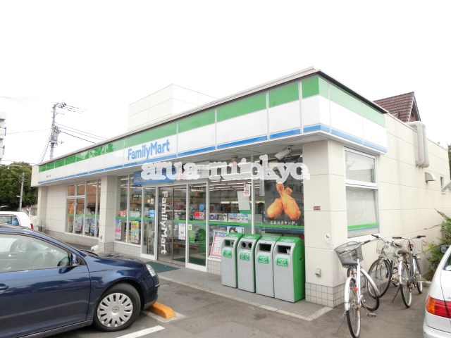 コンビ二：ファミリーマート松庵一丁目店　299m