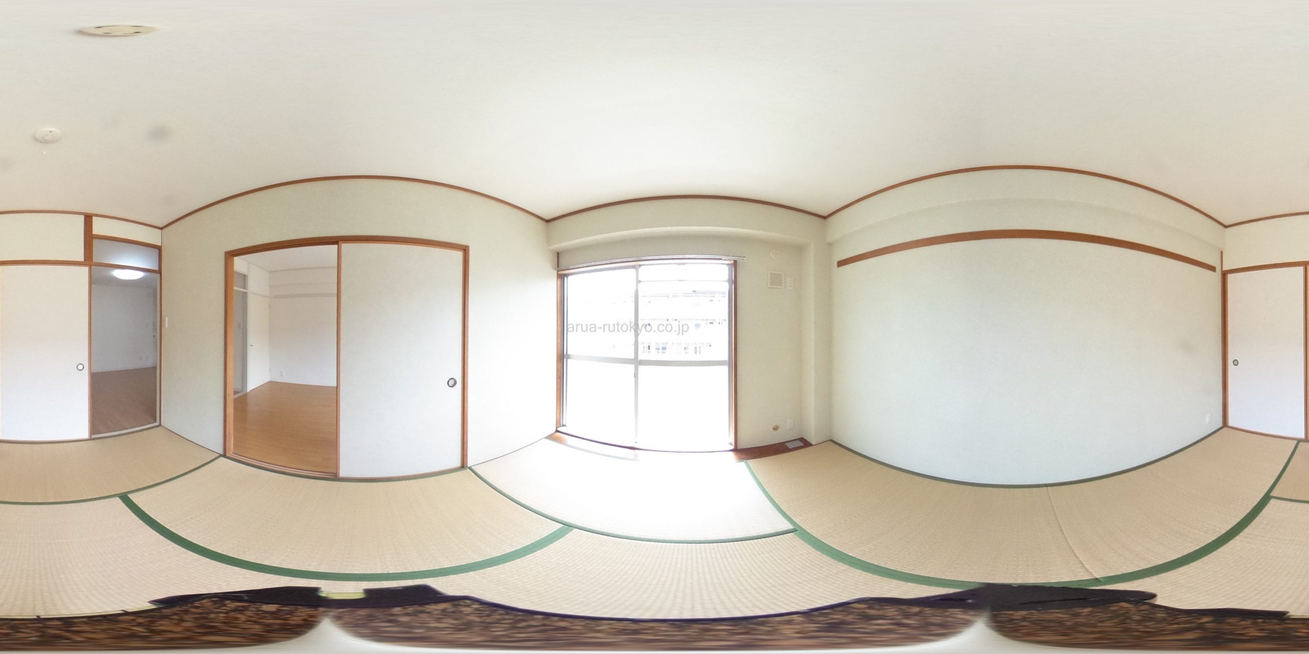 和室：パノラマ写真は２０２号です。