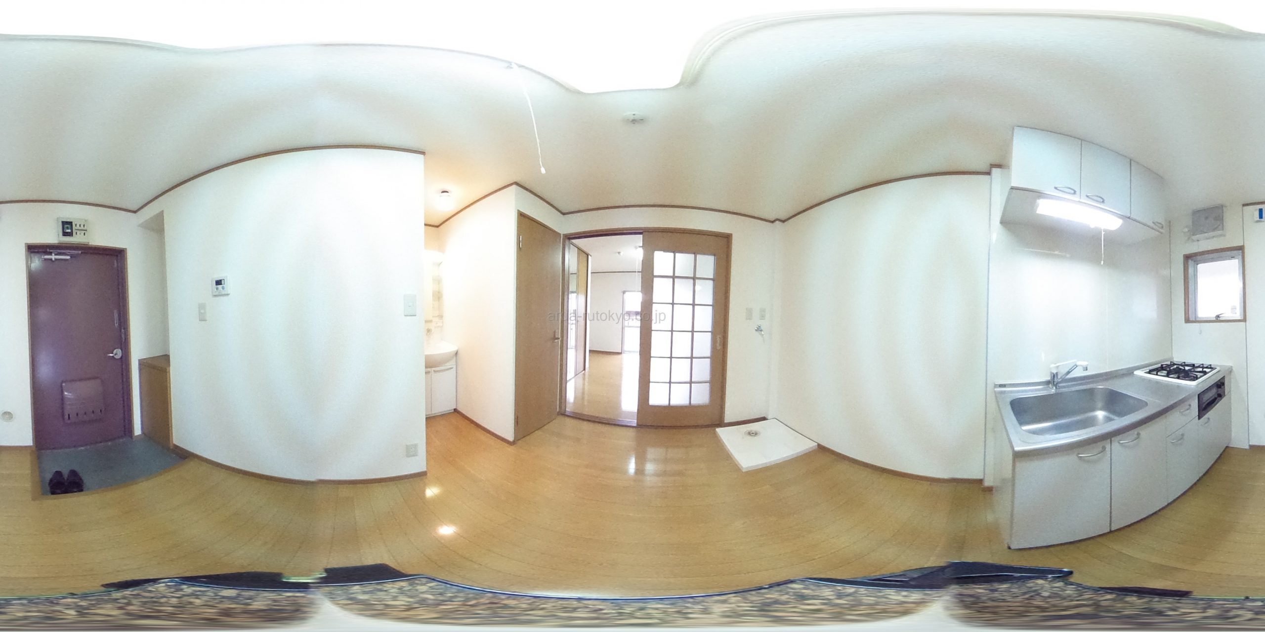 ダイニング：パノラマ写真は２階のお部屋です。